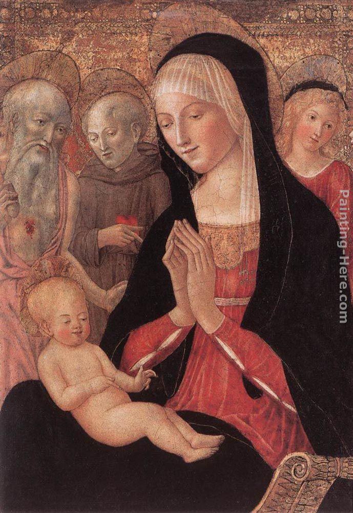 Francesco Di Giorgio Martini Madonna and Child with Saints and Angels